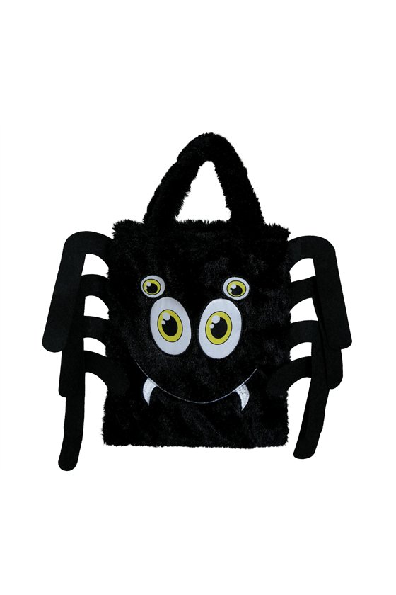 PLUSH BASKET SPIDER 19X23 CM