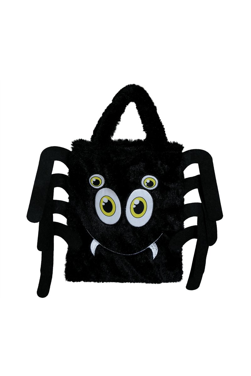 PLUSH BASKET SPIDER 19X23 CM