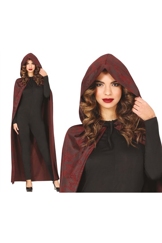 BROWN CAPE WITH HOOD 130 CMS