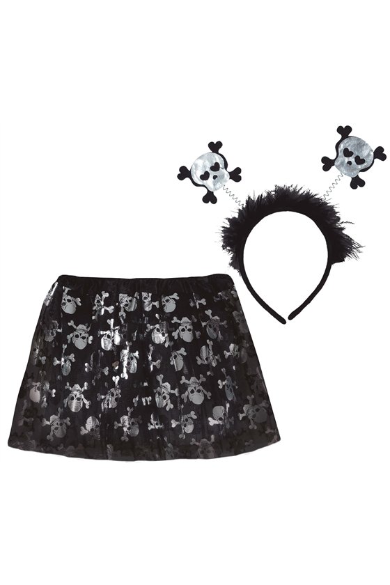 SKULLS PIRATE SET FOR CHILDREN 30 CM