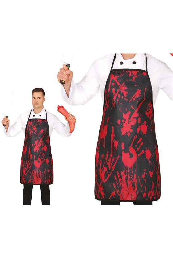 BLOODY BLACK APRON 55X75 CM