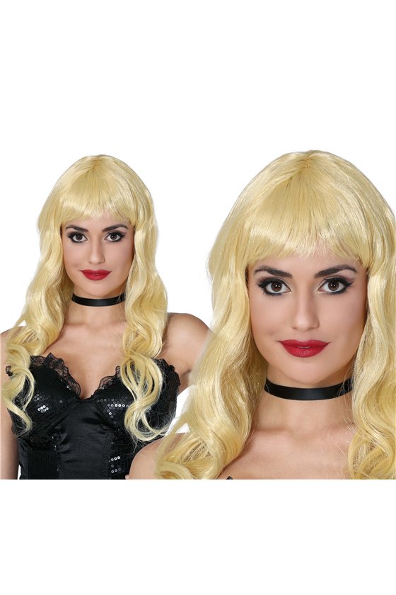 BLOND CURLY WIG (BOX CONTAINER)
