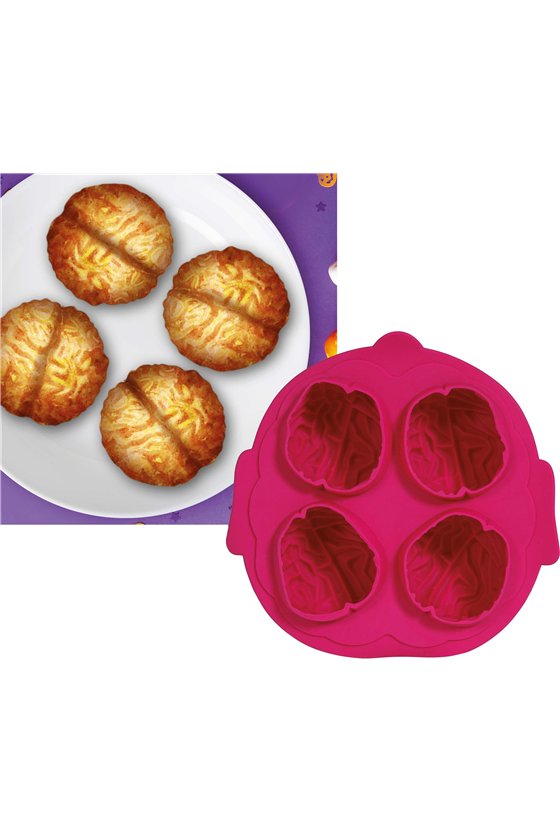 MOLD FOR 4 BRAIN COOKIES 21X18 CMS