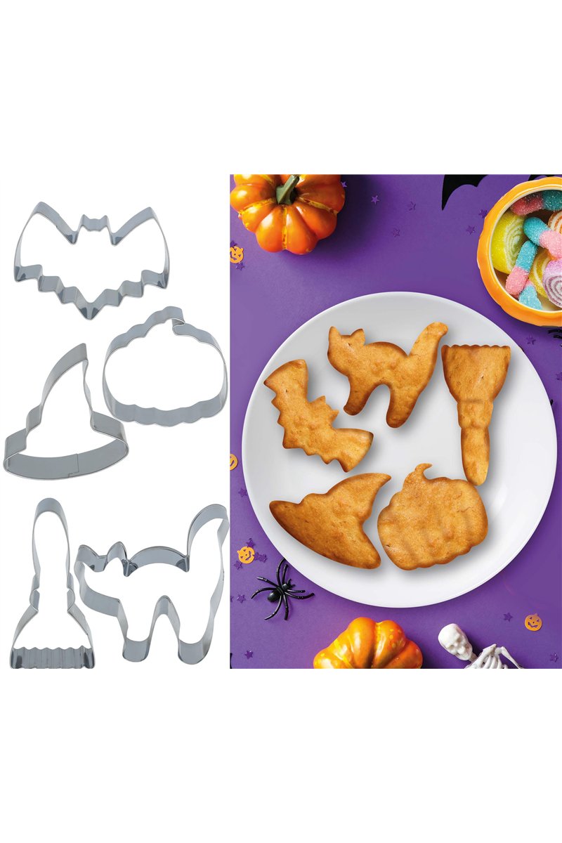 SET OF 5 METAL COOKIE CUTTERS