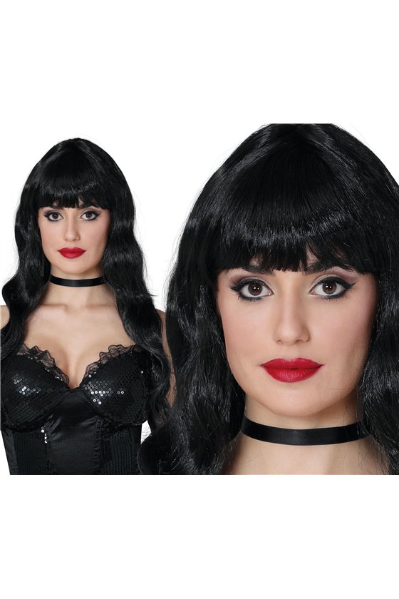 BLACK CURLY WIG (BOX CONTAINER)