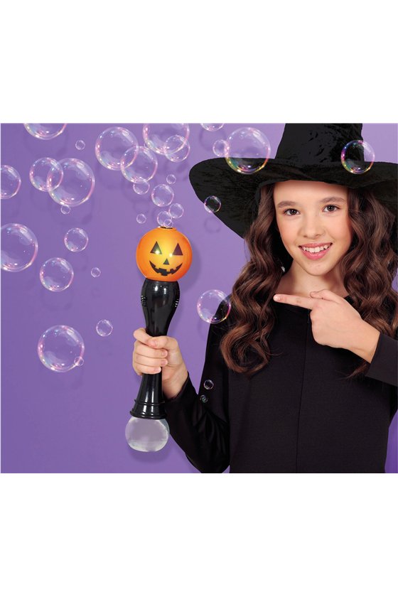 HALLOWEEN LED WAND WITH BUBBLES 36 CMS