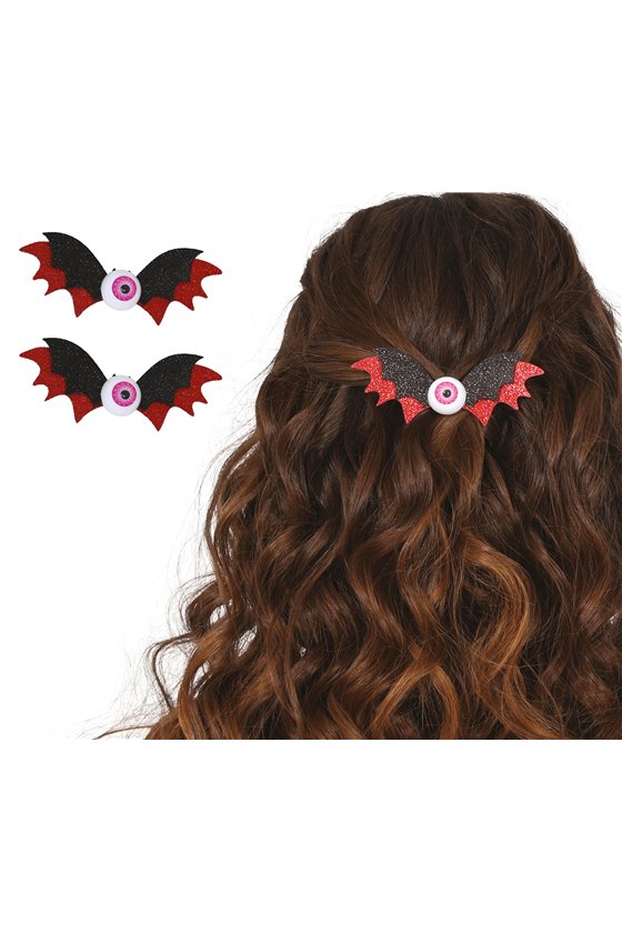SET 2 BAT HAIR CLIPS 10 CM