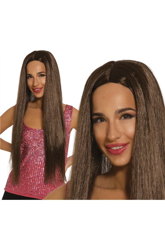 LONG BROWN WIG