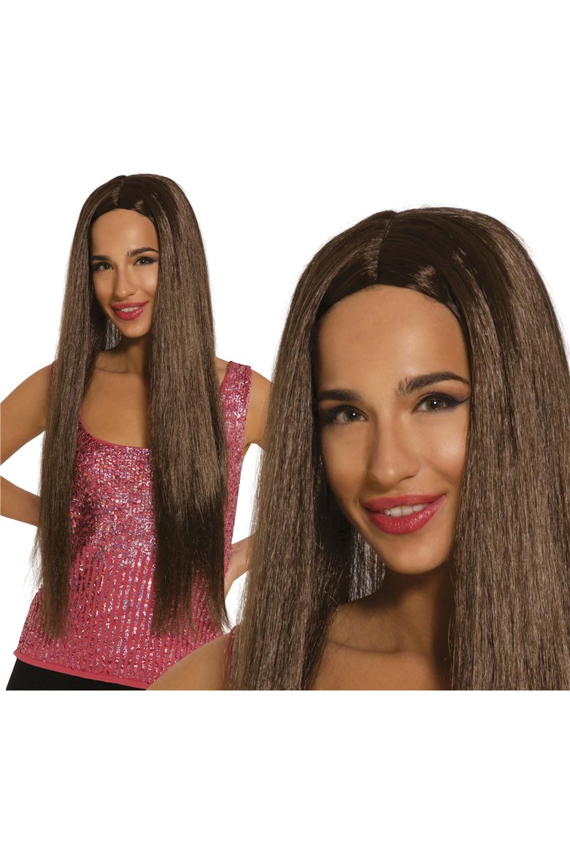 LONG BROWN WIG