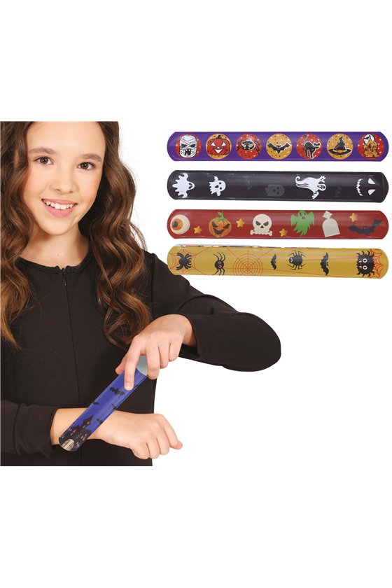 6 ASSORTED MAGNETIC HALLOWEEN BRACELETS
