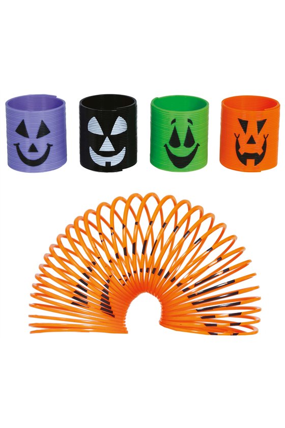 SET OF 12 ASSORTED HALLOWEEN SPRINGS, 9X3 CMS