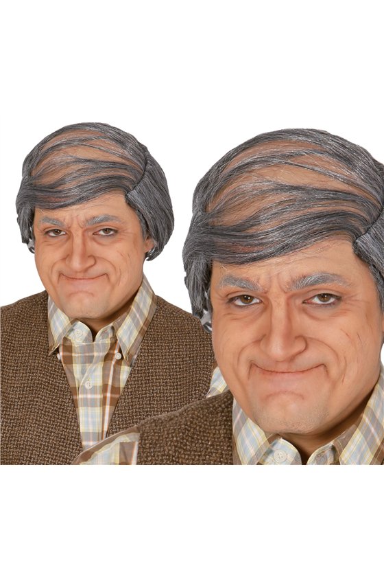 BALD PATE WITH GREY HAIR