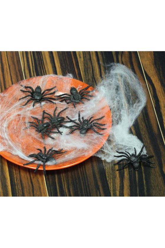 BAG: 8 SPIDERS,            6 CM