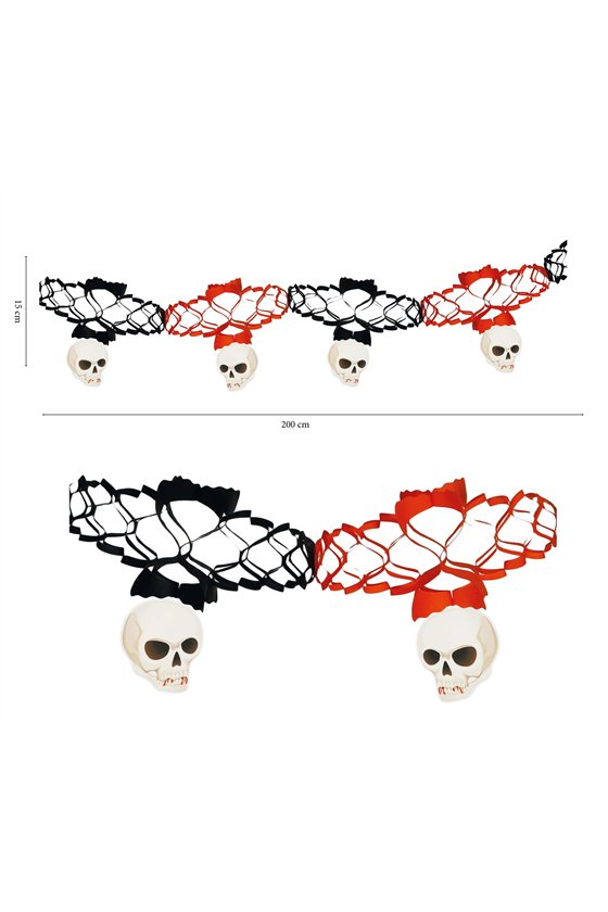 SKULL GARLAND 15X200 CMS.
