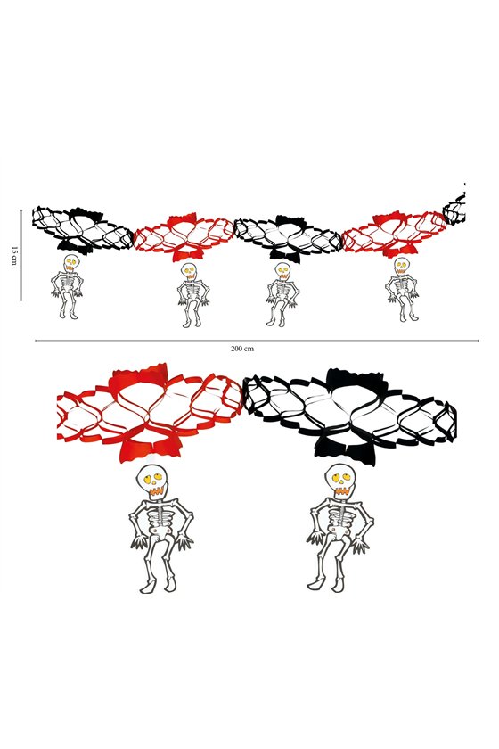 SKELETON GARLAND 15X200 CM