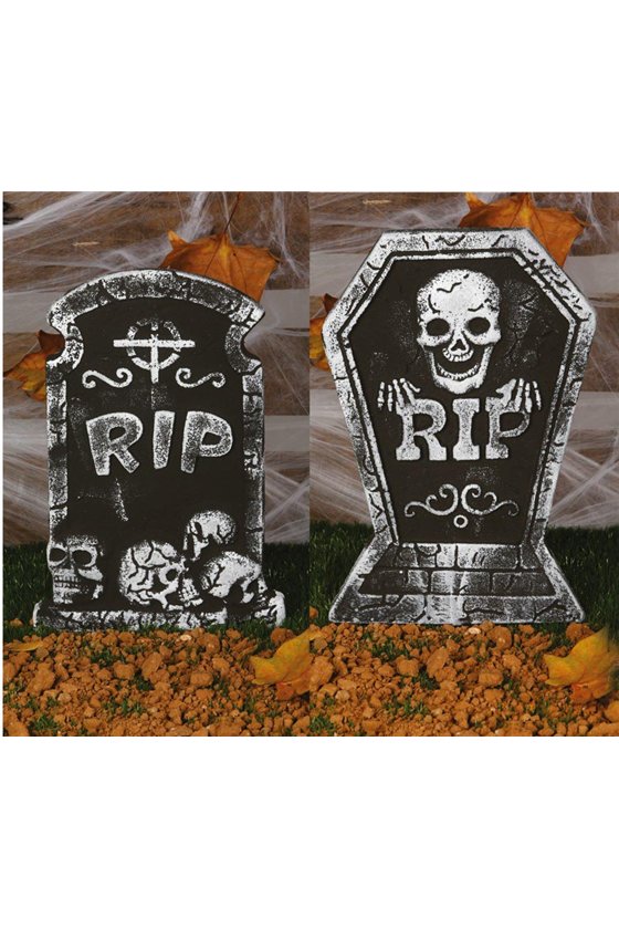 ASSORTED GRAVESTONES 38 X 27 CM