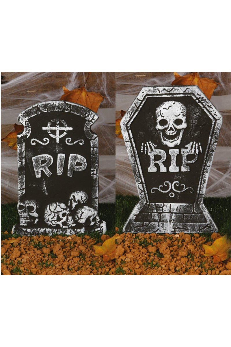 ASSORTED GRAVESTONES 38 X 27 CM