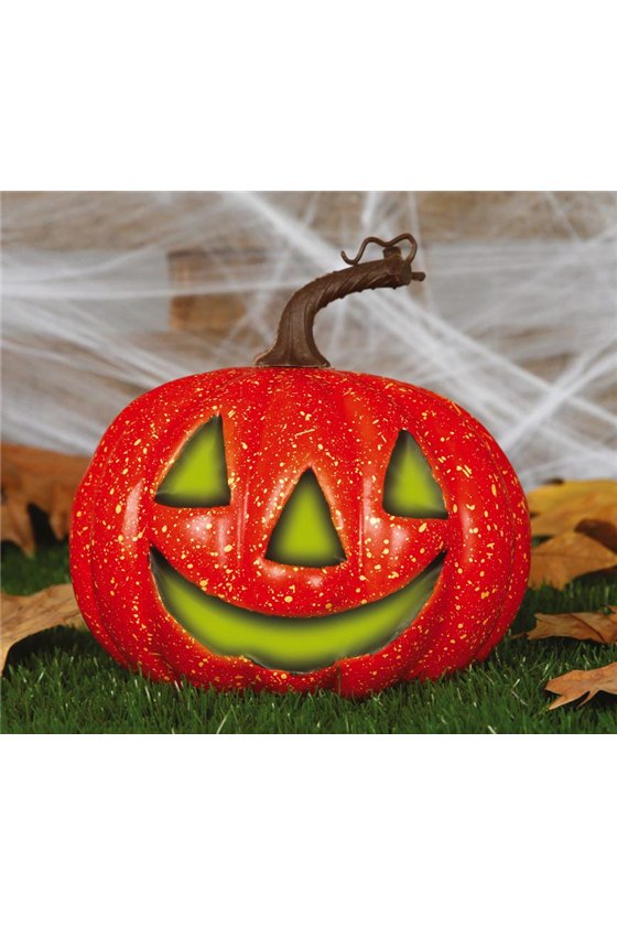 PUMPKIN WITH LIGHT 20 CM