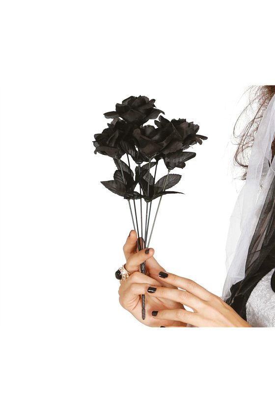 BLACK ROSES BRANCH, 35 CM