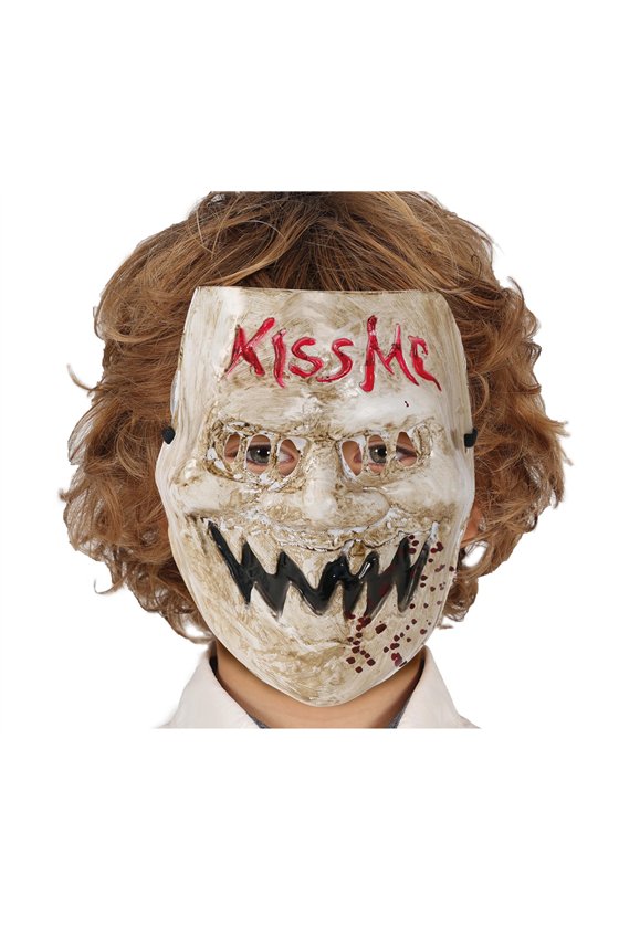 "KISS ME" MASK, PVC, CHILDREN