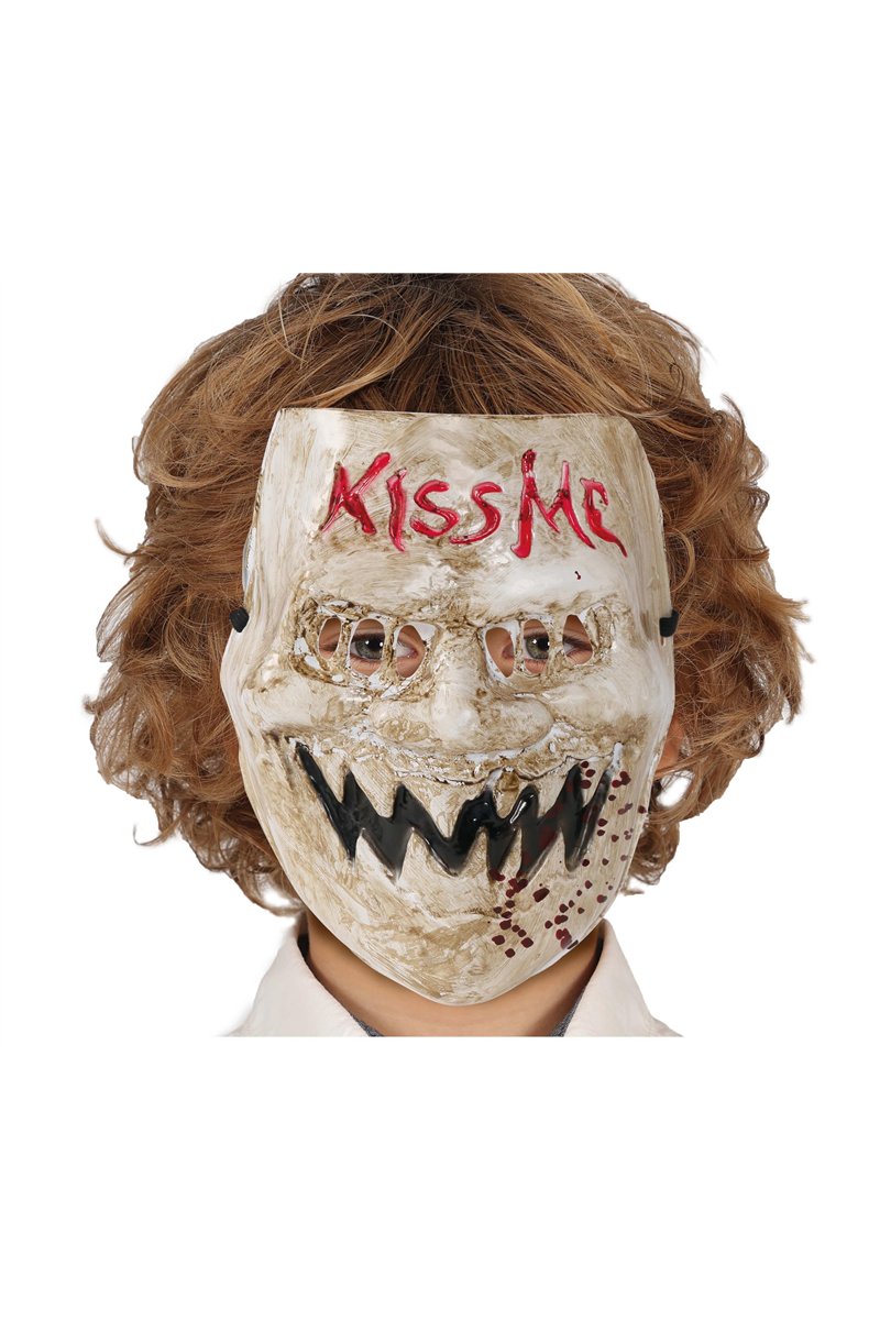 "KISS ME" MASK, PVC, CHILDREN