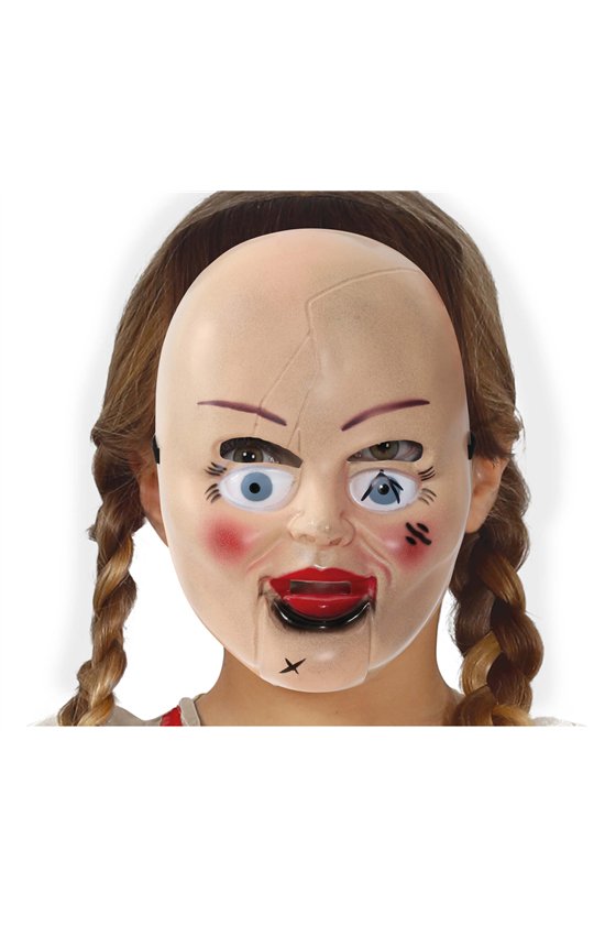 TERROR DOLL MASK, PVC, CHILDREN
