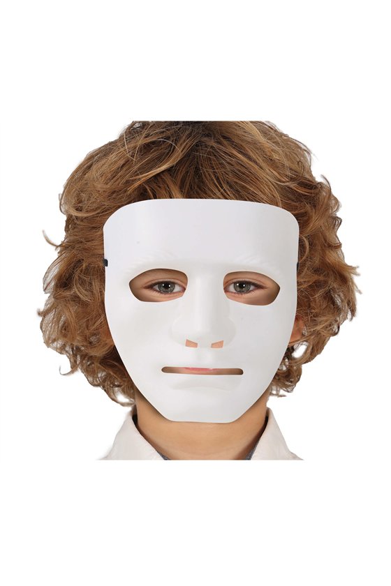 WHITE MASK, PVC, CHILDREN