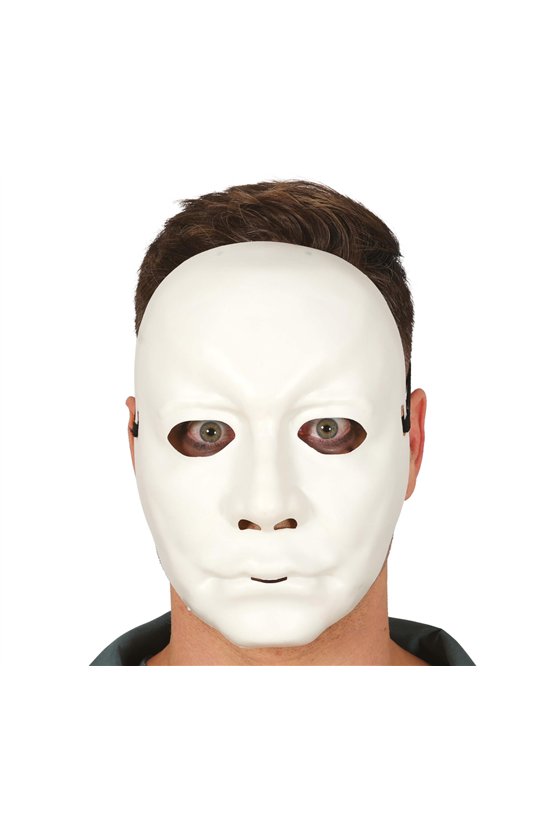 WHITE MAN MASK PVC