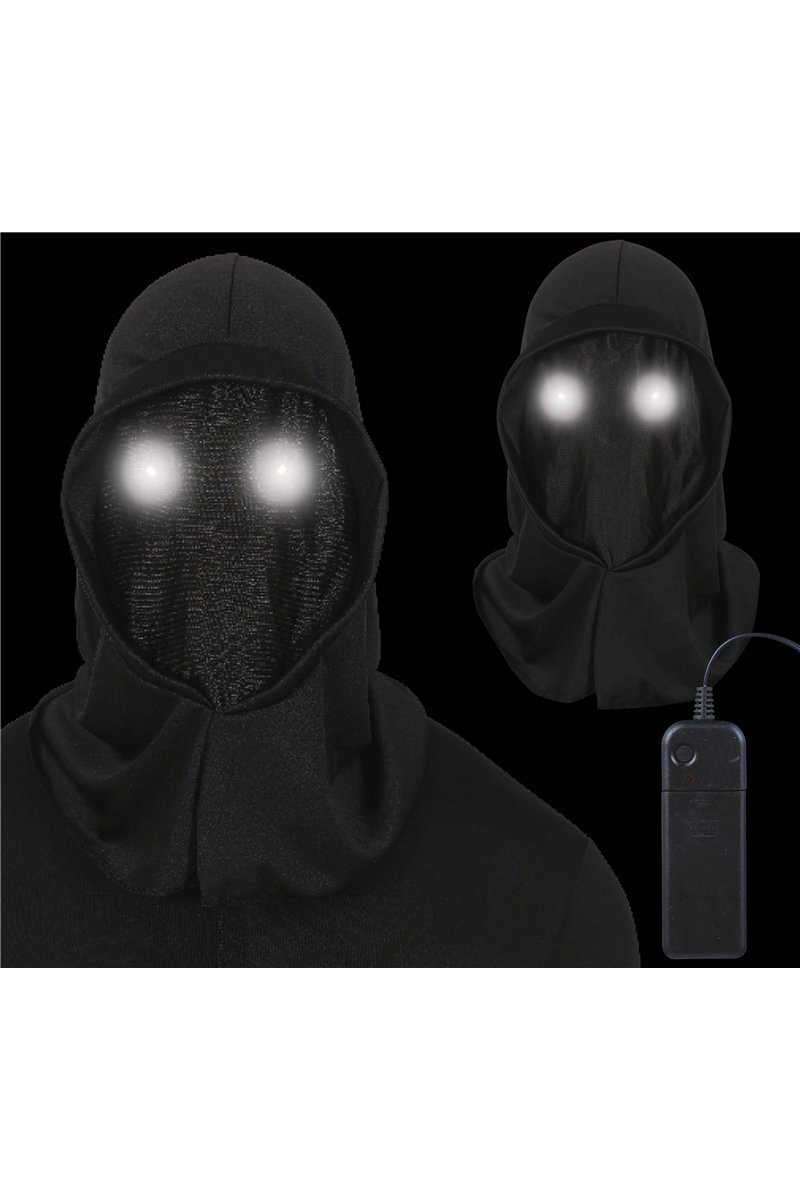 HOOD WITH LEDS IN THE EYES