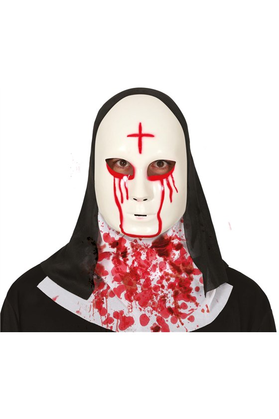 SATANIC NUN MASK PVC