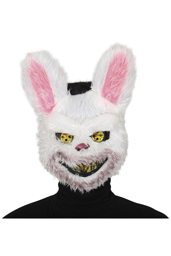 HORROR RABBIT MASK WITH FUR