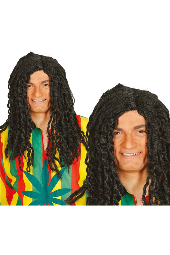 BLACK RASTA WIG (BOX CONTAINER)