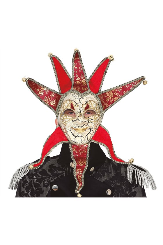 RED MAN VENETIAN MASK