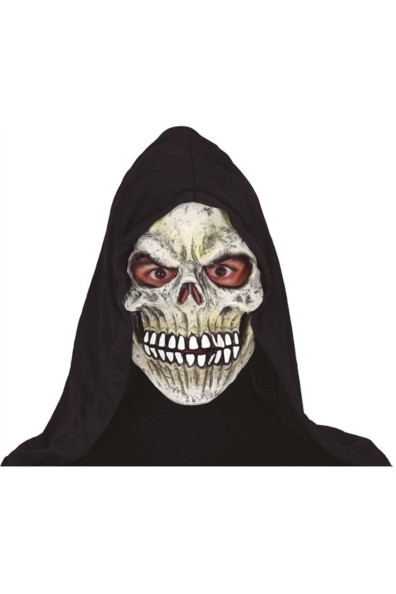 SKELETON MASK WITH HOOD, VINYL