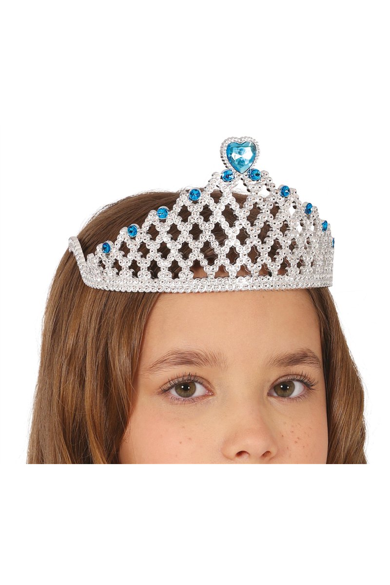 ICE PRINCESS SILVER TIARA BLUE HEART, CHILDREN