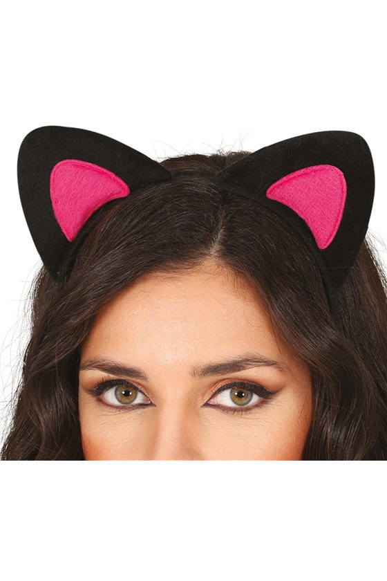 PINK CAT EARS HEADBAND, ADULTS