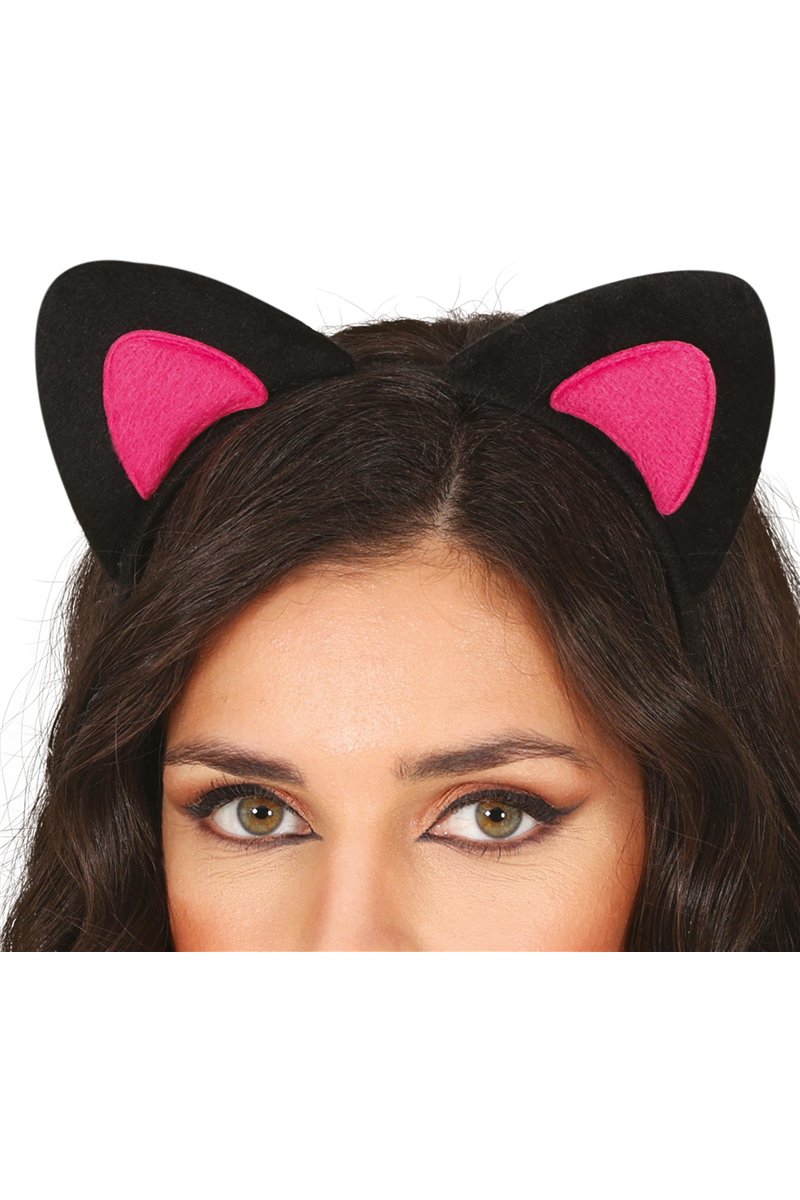 PINK CAT EARS HEADBAND, ADULTS
