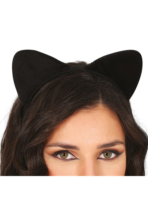 CAT EARS HEADBAND BLACK, ADULTS