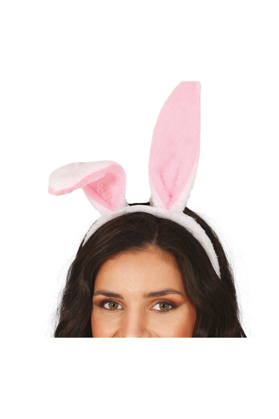 PINK RABBIT EARS HEADBAND, ADULTS