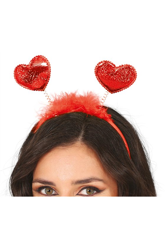 RED HEARTS HEADBAND, ADULTS
