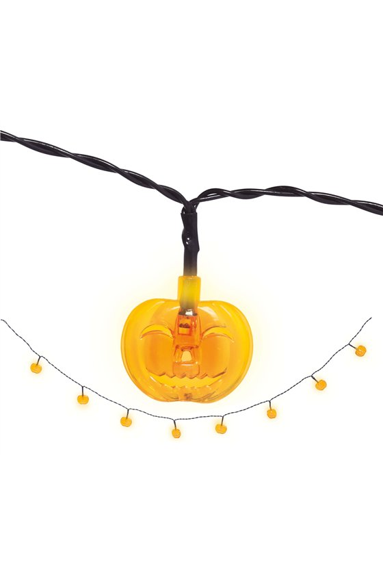 LED GARLAND 10 PUMPKIN BATTERIES