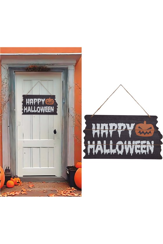 SIGN "HAPPY HALLOWEEN" 34X19 CM