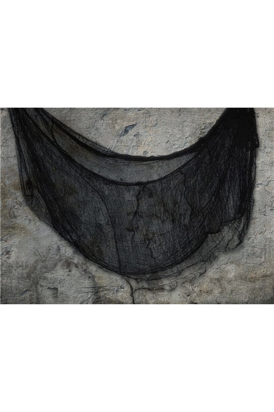 BLACK FABRIC 76X228 CM