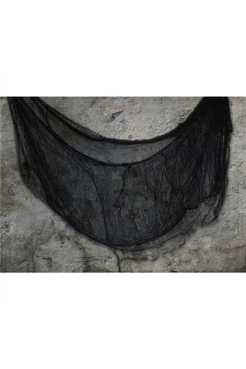 BLACK FABRIC 76X228 CM
