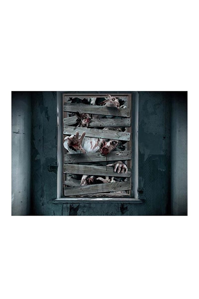 ZOMBIES WINDOW DECORATION, 80X150 CMS