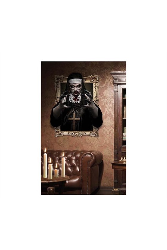 ADEHESIVE WALL MONK DECORATION 70X80 CM