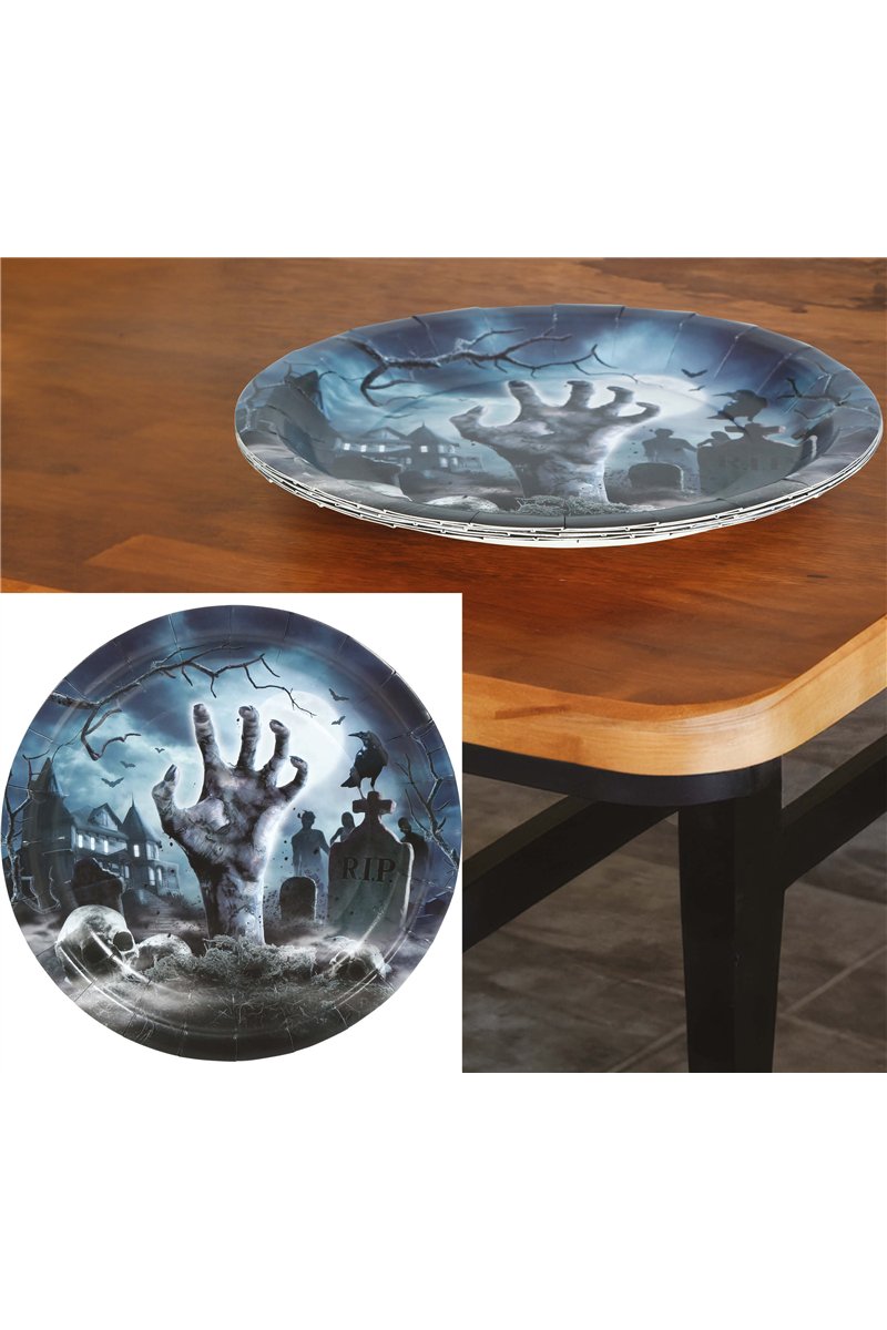 BOX 6 CEMETERY PLATES 23 CM