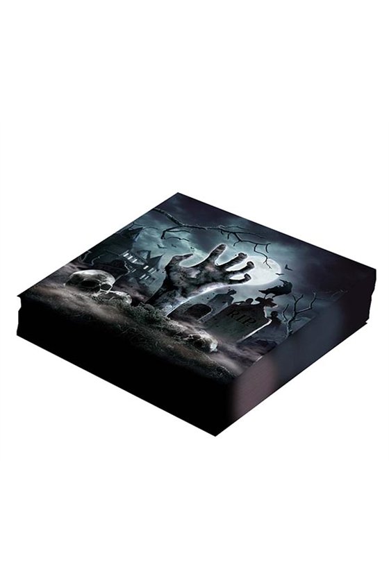 BOX 20 CEMETERY NAPKINS 16X16 CMS
