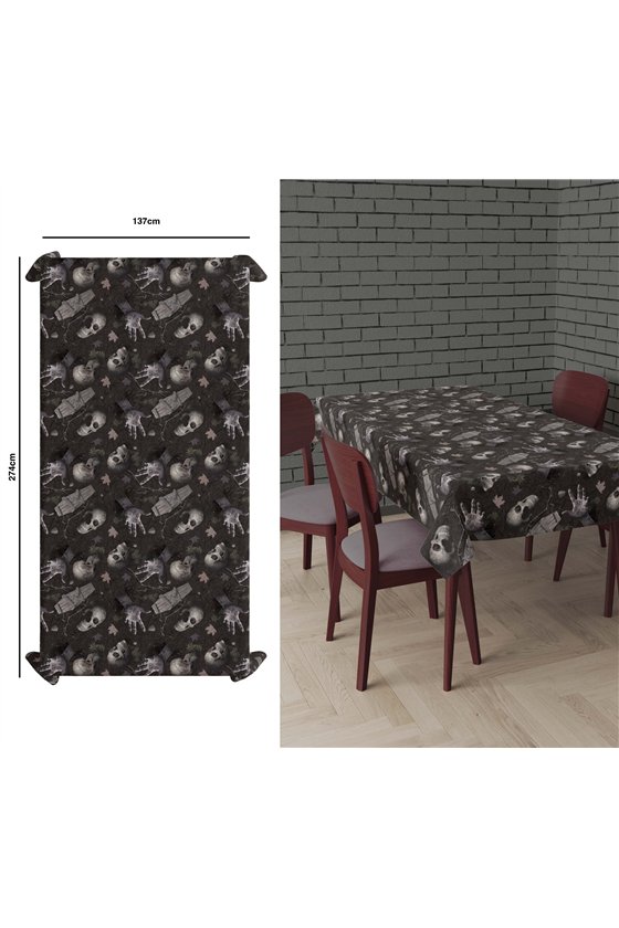 CEMETERY TABLECLOTH 137X274