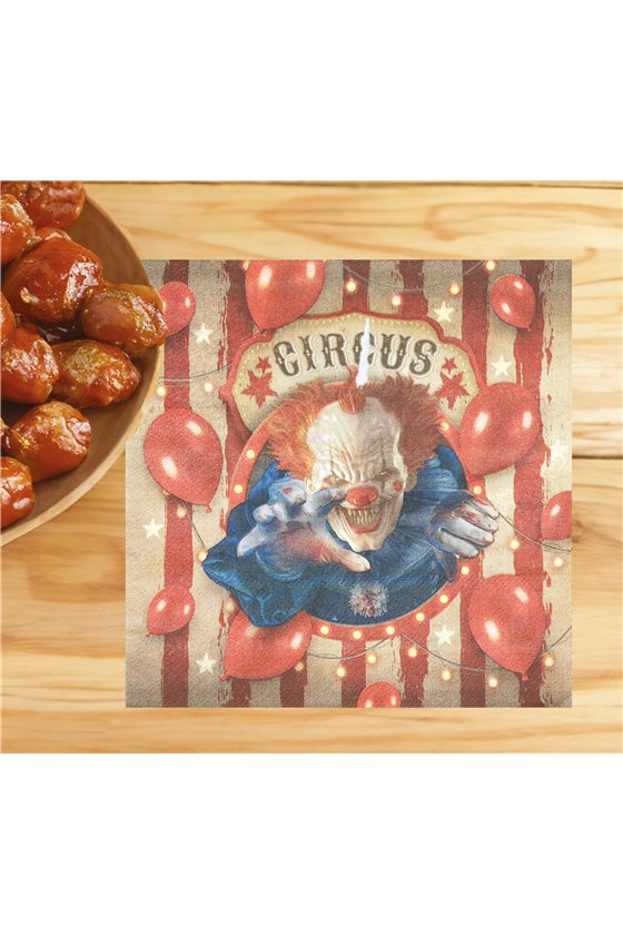 BAG OF 20 CLOWN NAPKINS 16X16 CMS
